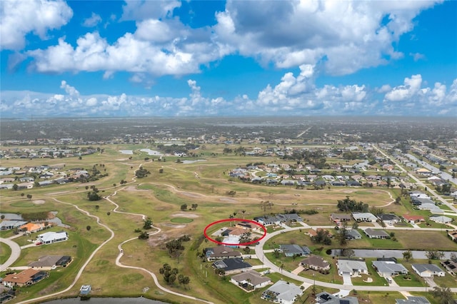 drone / aerial view with a residential view