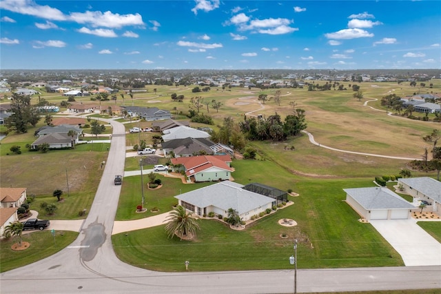 aerial view featuring a residential view