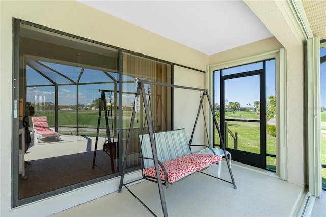 view of sunroom / solarium