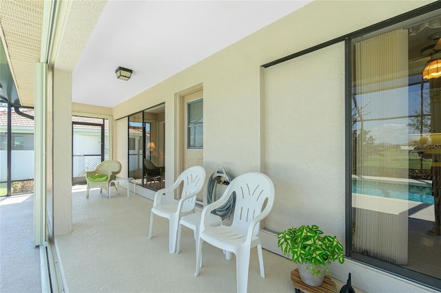 balcony with a sunroom