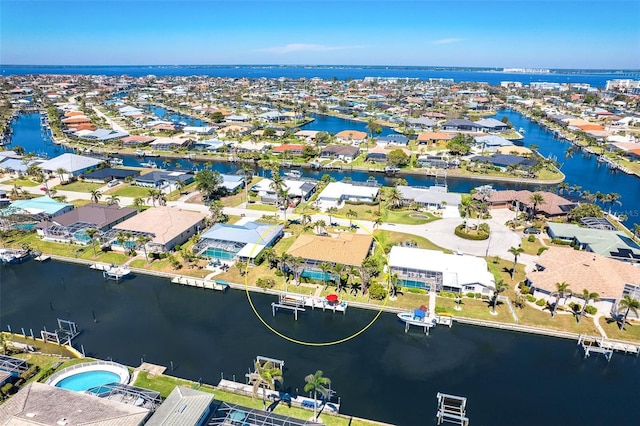 471 Capri Isles Ct, Punta Gorda, FL 33950 - aerial view featuring a residential view and a water view
