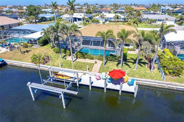471 Capri Isles Ct, Punta Gorda, FL 33950 - aerial view with a water view and a residential view