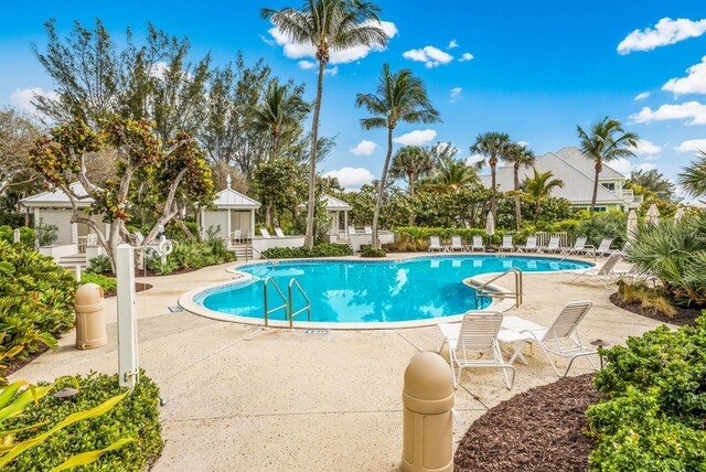 pool featuring a patio