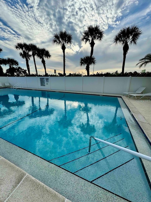 pool with fence