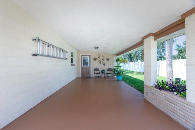 view of patio / terrace with fence