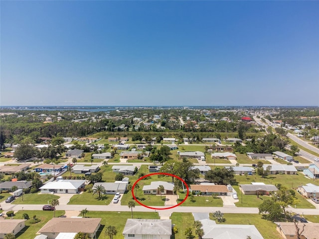 bird's eye view featuring a residential view