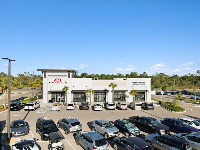 view of uncovered parking lot