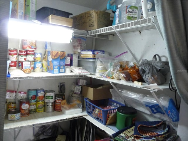 view of pantry