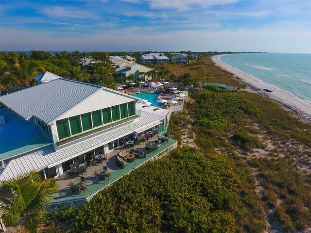 5000 Gasparilla Rd Unit 41B, Boca Grande, FL 33921 - drone / aerial view of unending shoreline and a pool