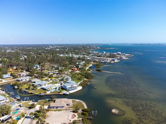 840 Park Rd, Englewood, FL 34223 - aerial view of residential area featuring a large body of water