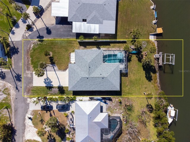 840 Park Rd, Englewood, FL 34223 - view of property location with property parcel outlined and a pool area