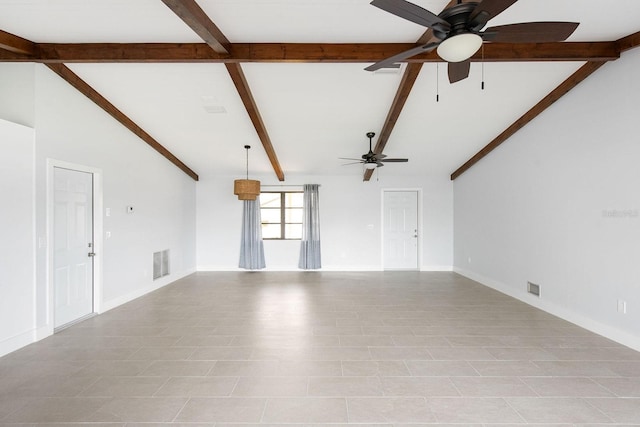 5266 Cooper Ter, Port Charlotte, FL 33981 - unfurnished living room featuring a ceiling fan