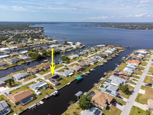 5266 Cooper Ter, Port Charlotte, FL 33981 - aerial view of property's location with nearby suburban area and a large body of water