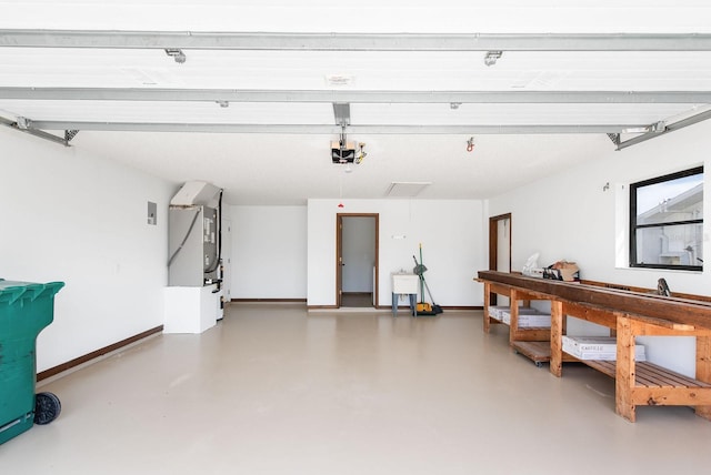 5266 Cooper Ter, Port Charlotte, FL 33981 - garage with a garage door opener and heating unit