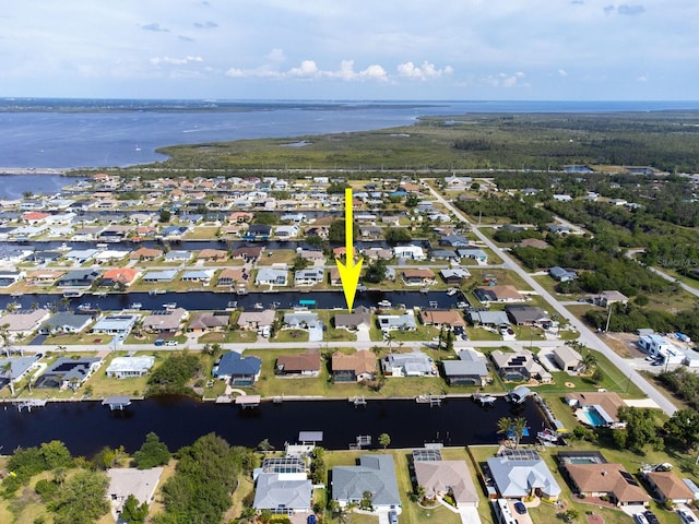 5266 Cooper Ter, Port Charlotte, FL 33981 - aerial view of property's location with a large body of water and nearby suburban area