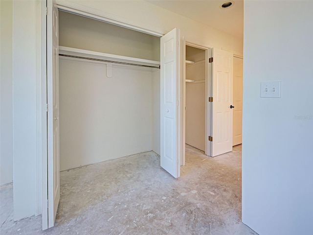view of closet