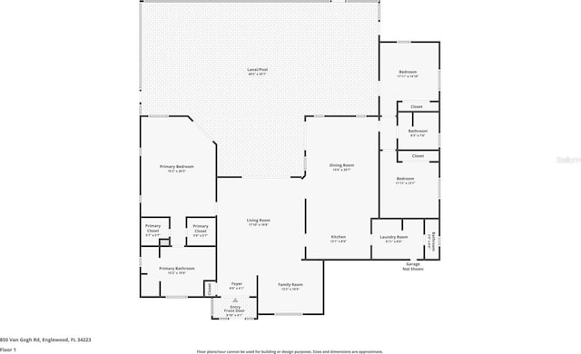 850 Van Gogh Rd, Englewood, FL 34223 - view of property floor plan