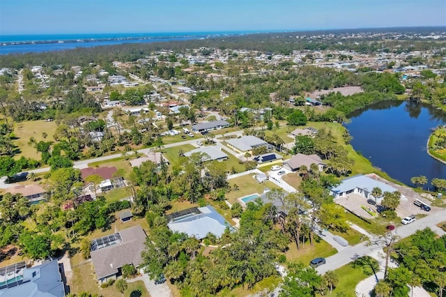 850 Van Gogh Rd, Englewood, FL 34223 - aerial view of property's location featuring a large body of water and nearby suburban area