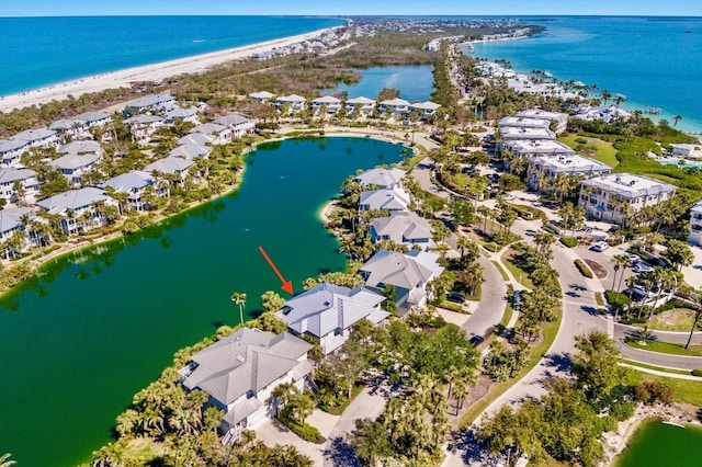 768 Seaboard Line Ln, Boca Grande, FL 33921 - aerial perspective of suburban area with unending shoreline