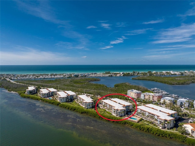1551 Beach Rd Unit 412, Englewood, FL 34223 - bird's eye view of a nearby body of water and apartment complex