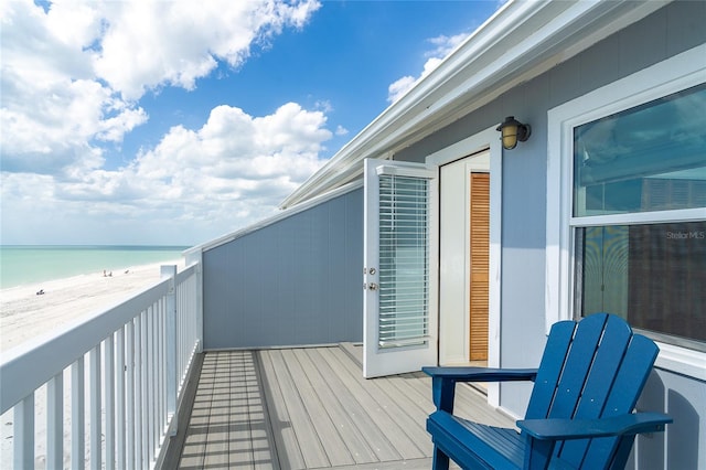 301 S Gulf Blvd Unit 419, Placida, FL 33946 - balcony with a water view and a beach view
