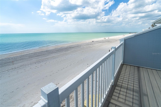 301 S Gulf Blvd Unit 419, Placida, FL 33946 - balcony featuring a water view and a view of the beach