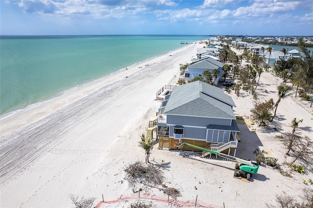 301 S Gulf Blvd Unit 419, Placida, FL 33946 - birds eye view of property featuring a view of the beach and a water view