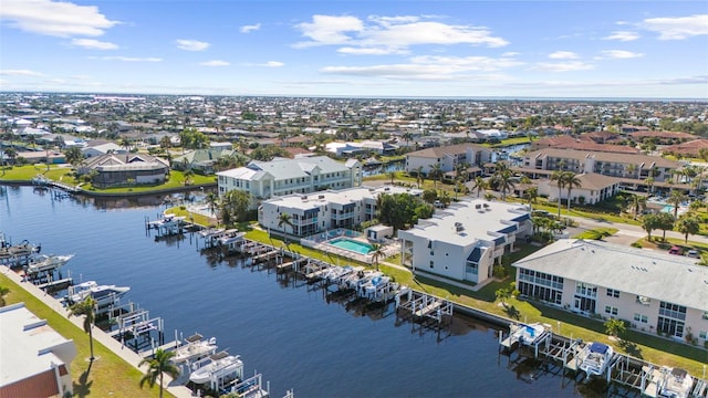 316 Coldeway Dr Unit 29, Punta Gorda, FL 33950 - bird's eye view featuring a residential view and a water view