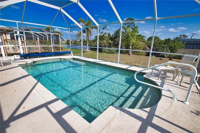 116 Albatross Rd, Rotonda West, FL 33947 - swimming pool with a patio area, a lanai, and a water view