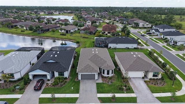 2117 Laurifolia Ct, North Port, FL 34289 - bird's eye view with a residential view and a water view