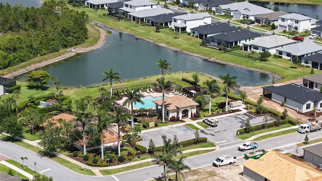 2117 Laurifolia Ct, North Port, FL 34289 - bird's eye view with a residential view and a water view