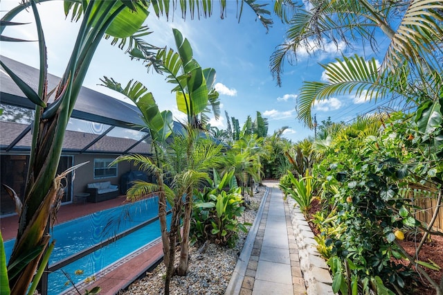 1670 Faust Dr, Englewood, FL 34224 - view of pool featuring a lanai