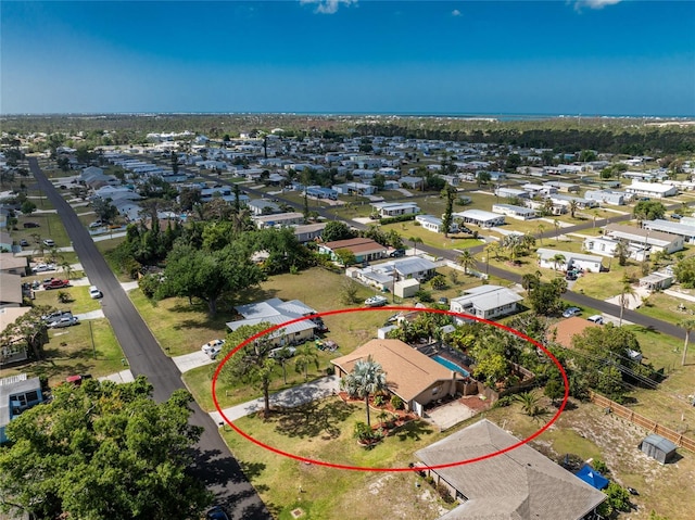 1670 Faust Dr, Englewood, FL 34224 - bird's eye view with a residential view