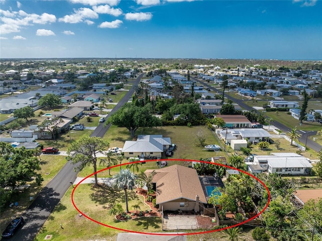 1670 Faust Dr, Englewood, FL 34224 - drone / aerial view featuring a residential view