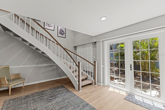 17 Seawatch Dr, Boca Grande, FL 33921 - interior space with baseboards, wood finished floors, recessed lighting, and stairway
