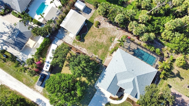 941 Elwood Ave, Englewood, FL 34223 - drone / aerial view of a pool