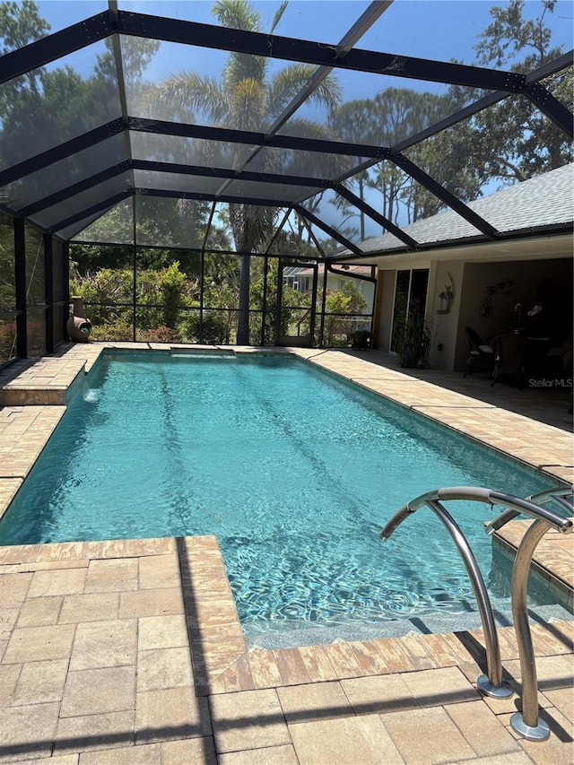 941 Elwood Ave, Englewood, FL 34223 - outdoor pool with a patio area and a lanai