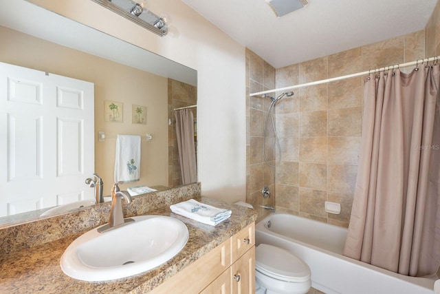 7089 Benson St, Englewood, FL 34224 - full bath with shower / bath combination with curtain, vanity, and toilet