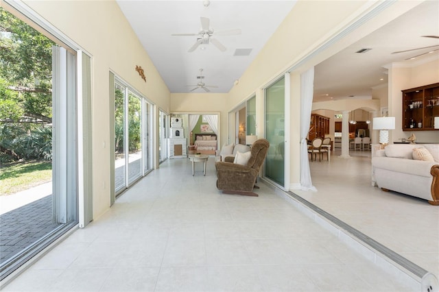 26 Saint Croix Way, Englewood, FL 34223 - sunroom / solarium featuring tile patterned flooring and visible vents