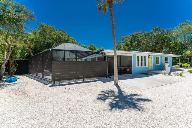 exterior space with a lanai