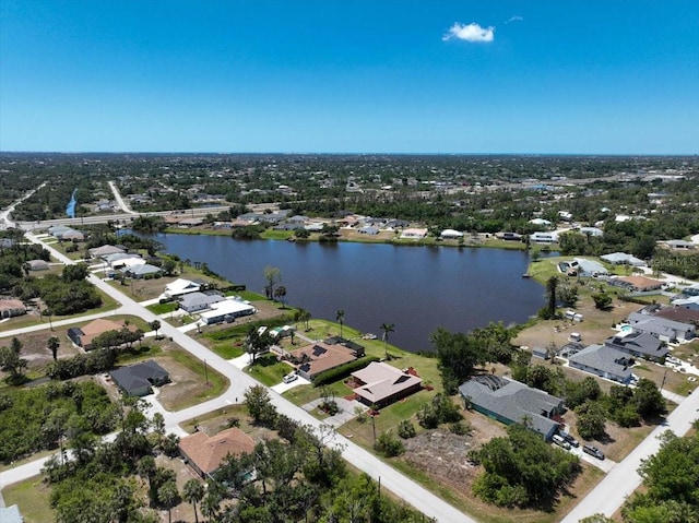 6305 Shalimar St, Port Charlotte, FL 33981 - aerial view of property and surrounding area featuring nearby suburban area and a nearby body of water