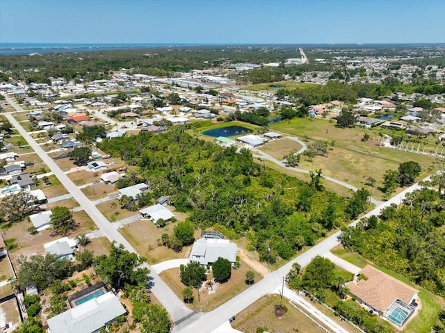 drone / aerial view featuring a residential view