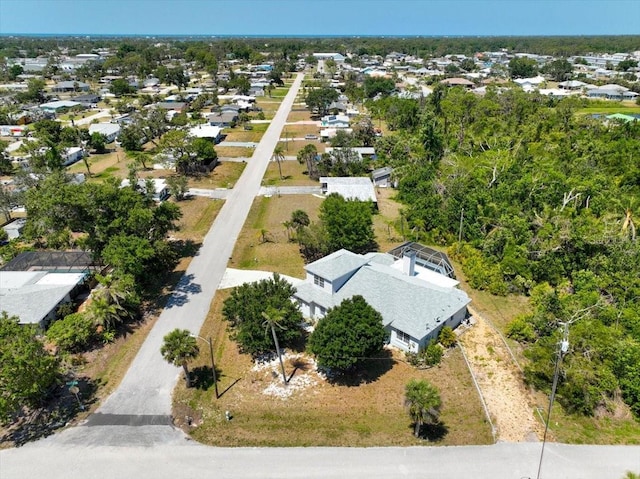 aerial view featuring a residential view