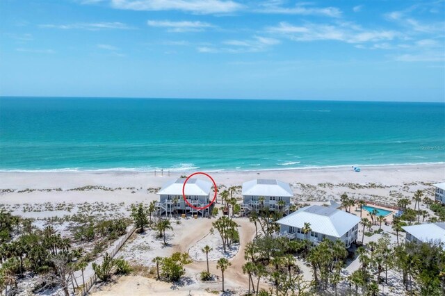 7554 Palm Island Dr S Unit 1822, Placida, FL 33946 - bird's eye view with a water view and a view of the beach