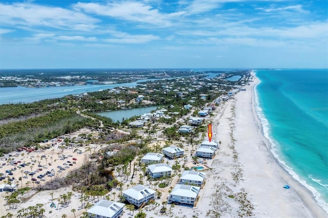 7554 Palm Island Dr S Unit 1822, Placida, FL 33946 - bird's eye view featuring a beach view and a water view