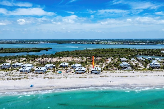 7554 Palm Island Dr S Unit 1822, Placida, FL 33946 - bird's eye view with a water view and a view of the beach
