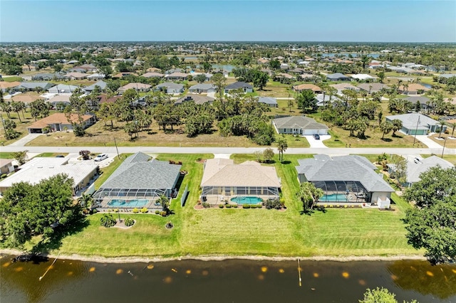 68 Long Meadow Ln, Rotonda West, FL 33947 - aerial view featuring a residential view and a water view