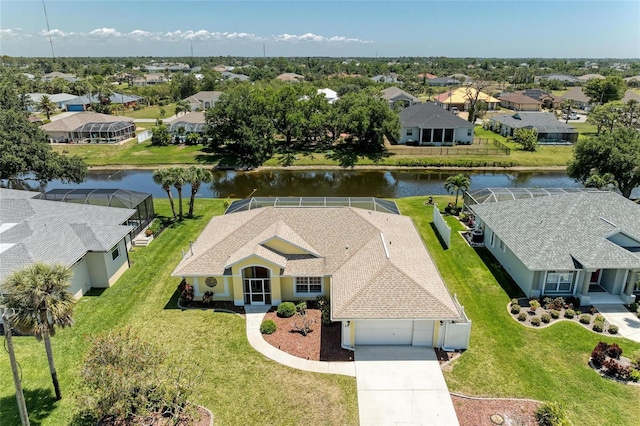 68 Long Meadow Ln, Rotonda West, FL 33947 - drone / aerial view with a residential view and a water view