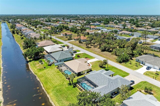 68 Long Meadow Ln, Rotonda West, FL 33947 - aerial view featuring a residential view and a water view