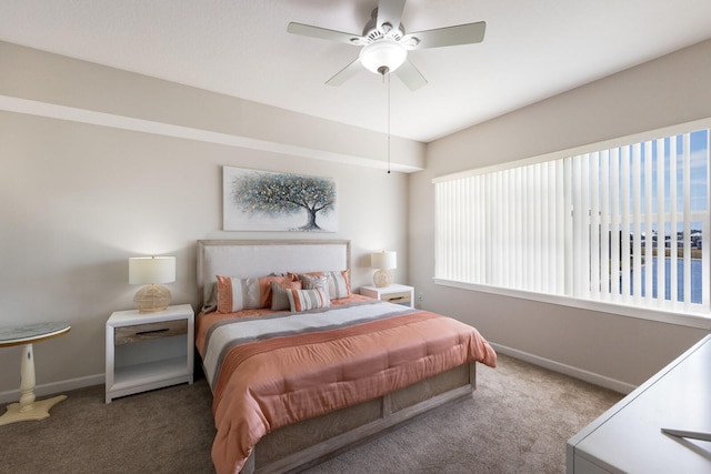 8500 Amberjack Cir Unit 102, Englewood, FL 34224 - bedroom featuring carpet floors, a ceiling fan, and baseboards